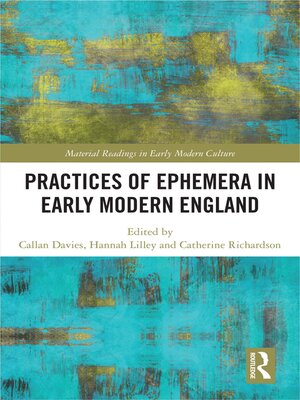 cover image of Practices of Ephemera in Early Modern England